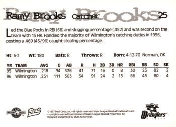 1997 Best Wichita Wranglers #25 Ramy Brooks Back