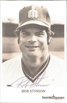 1977-78 Seattle Mariners Photocards #NNO Bob Stinson Front