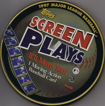 1997 Topps Screenplays - Tins #NNO Barry Bonds Back