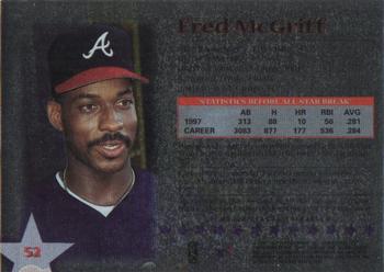 1997 Topps Stars - Always Mint #52 Fred McGriff Back