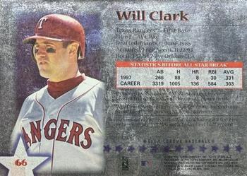 1997 Topps Stars - Always Mint #66 Will Clark Back