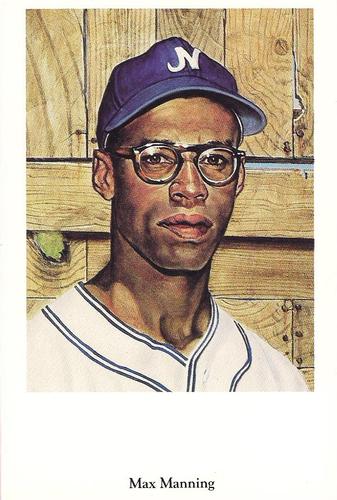 1991 Ron Lewis Negro Leagues Postcards #13 Max Manning Front