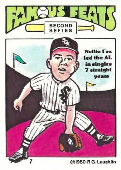 1980 Laughlin Famous Feats Second Series #7 Nellie Fox Front