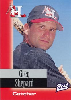 1997 Best Hickory Crawdads Red #30 Greg Shepard Front