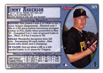 1998 Bowman - International #369 Jimmy Anderson Back