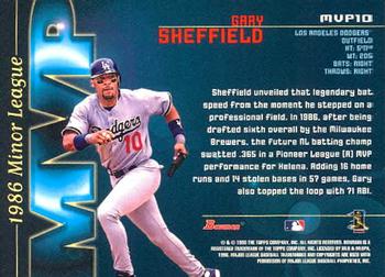 1998 Bowman - Minor League MVPs #MVP10 Gary Sheffield Back