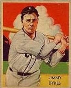 1934-36 National Chicle Diamond Stars (R327) #42 Jimmie Dykes Front