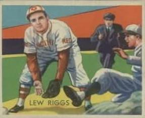 1934-36 National Chicle Diamond Stars (R327) #96 Lew Riggs Front