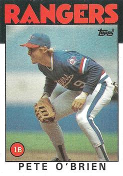 1986 Topps #328 Pete O'Brien Front