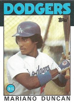 1986 Topps #602 Mariano Duncan Front