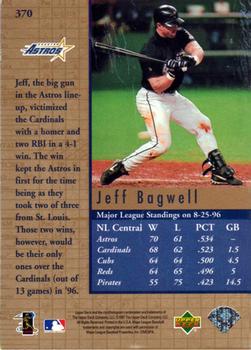 1997 Upper Deck #370 Jeff Bagwell Back