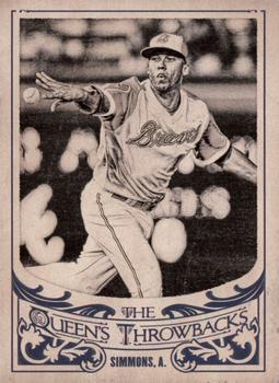 2015 Topps Gypsy Queen - The Queen's Throwbacks #QT-2 Andrelton Simmons Front