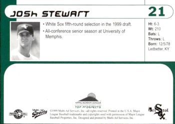 1999 Multi-Ad Appalachian League Top Prospects #21 Josh Stewart Back
