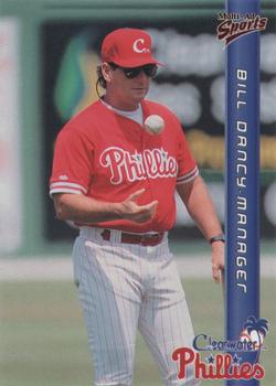 1999 Multi-Ad Clearwater Phillies #27 Bill Dancy Front