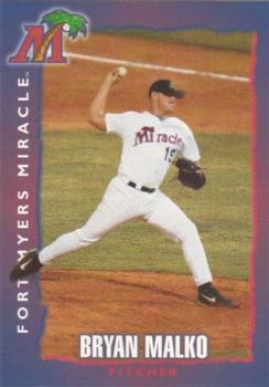 1999 Fort Myers Miracle #NNO Bryan Malko Front