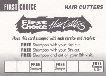1999 Fort Myers Miracle #NNO Sponsor Card Back