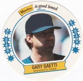1989 Master Bread Discs #3 Gary Gaetti Front