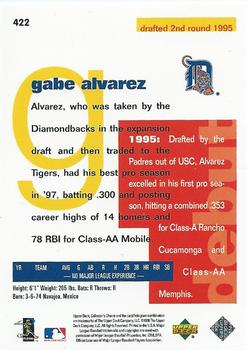 1998 Collector's Choice - Prime Choice Reserve #422 Gabe Alvarez Back