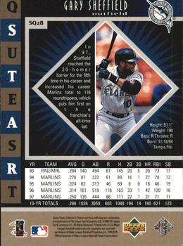1998 Collector's Choice - StarQuest Double #SQ28 Gary Sheffield Back