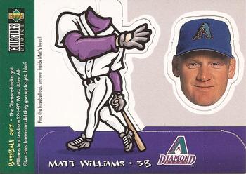 1998 Collector's Choice - Mini Bobbing Heads #3 Matt Williams Front