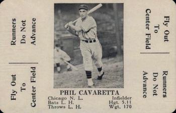 1936 S&S Games The National Game #NNO Phil Cavarretta Front