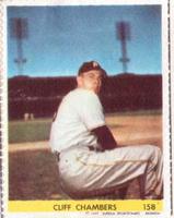 1949 Eureka Sportstamps #158 Cliff Chambers Front