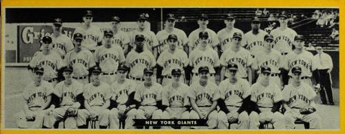 1951 Topps Teams #NNO New York Giants Front