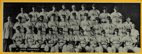 1951 Topps Teams #NNO St. Louis Cardinals Front