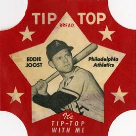 1952 Tip Top Bread Labels #NNO Eddie Joost Front