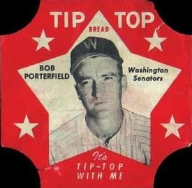 1952 Tip Top Bread Labels #NNO Bob Porterfield Front