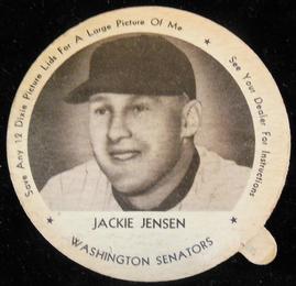 1953 Dixie Lids #NNO Jackie Jensen Front