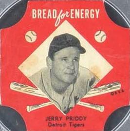 1953 Northland Bread Labels #NNO Jerry Priddy Front