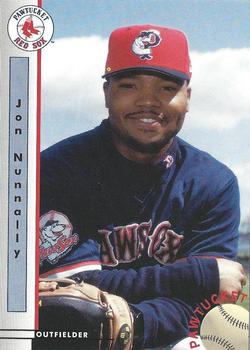 1999 Blueline Pawtucket Red Sox #24 Jon Nunnally Front