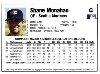 1998 Arizona Fall League Prospects #19 Shane Monahan Back