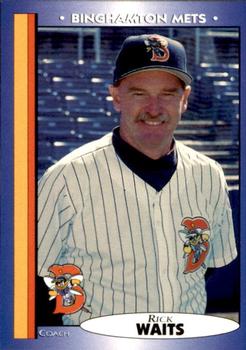 1998 Blueline Q-Cards Binghamton Mets #3 Rick Waits Front
