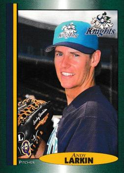 1998 Blueline Q-Cards Charlotte Knights #18 Andy Larkin Front