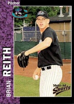1998 Multi-Ad Greensboro Bats #16 Brian Reith Front