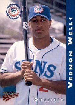 1998 Multi-Ad Hagerstown Suns #28 Vernon Wells Front