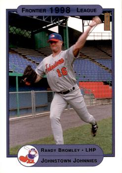 1998 Warning Track Johnstown Johnnies #1 Randy Bromley Front