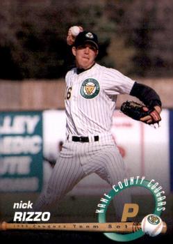 1998 Connie's Pizza Kane County Cougars #NNO Nick Rizzo Front