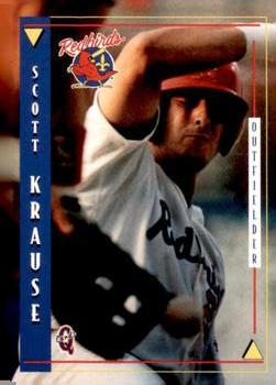 1998 Blueline Q-Cards Louisville Redbirds #13 Scott Krause Front