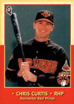 1998 Blueline Q-Cards Rochester Red Wings #10 Chris Curtis Front