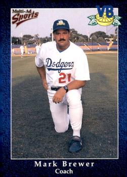 1998 Multi-Ad Vero Beach Dodgers #2 Mark Brewer Front