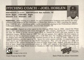 1997 Phoenix Firebirds #NNO Joel Horlen Back