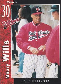 1997 Multi-Ad Fargo-Moorhead RedHawks #5 Maury Wills Front