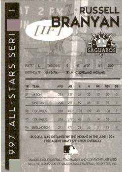 1997 Arizona Fall League #NNO Russell Branyan Back
