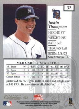 1998 Donruss Collections Elite #432 Justin Thompson Back
