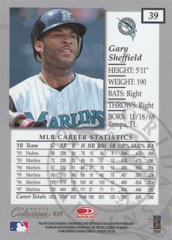 1998 Donruss Collections Elite #439 Gary Sheffield Back