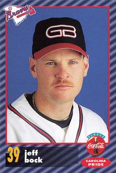 1996 Greenville Braves #NNO Jeff Bock Front
