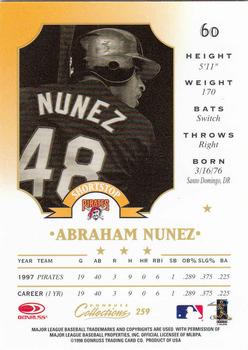 1998 Donruss Collections Leaf #259 Abraham Nunez Back